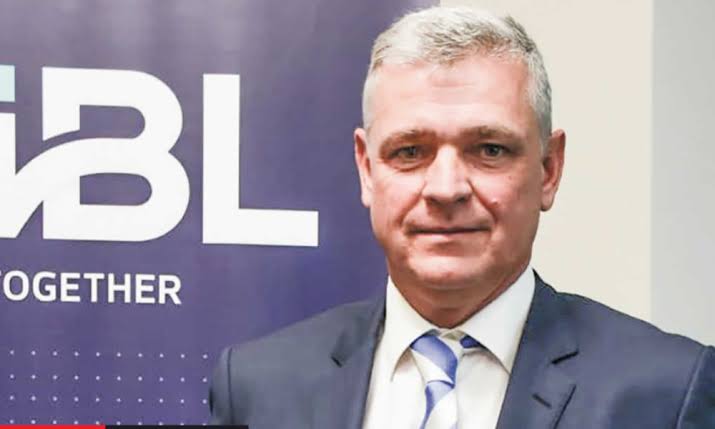 Arnaud Lagesse photographed in front of an IBL branded backdrop